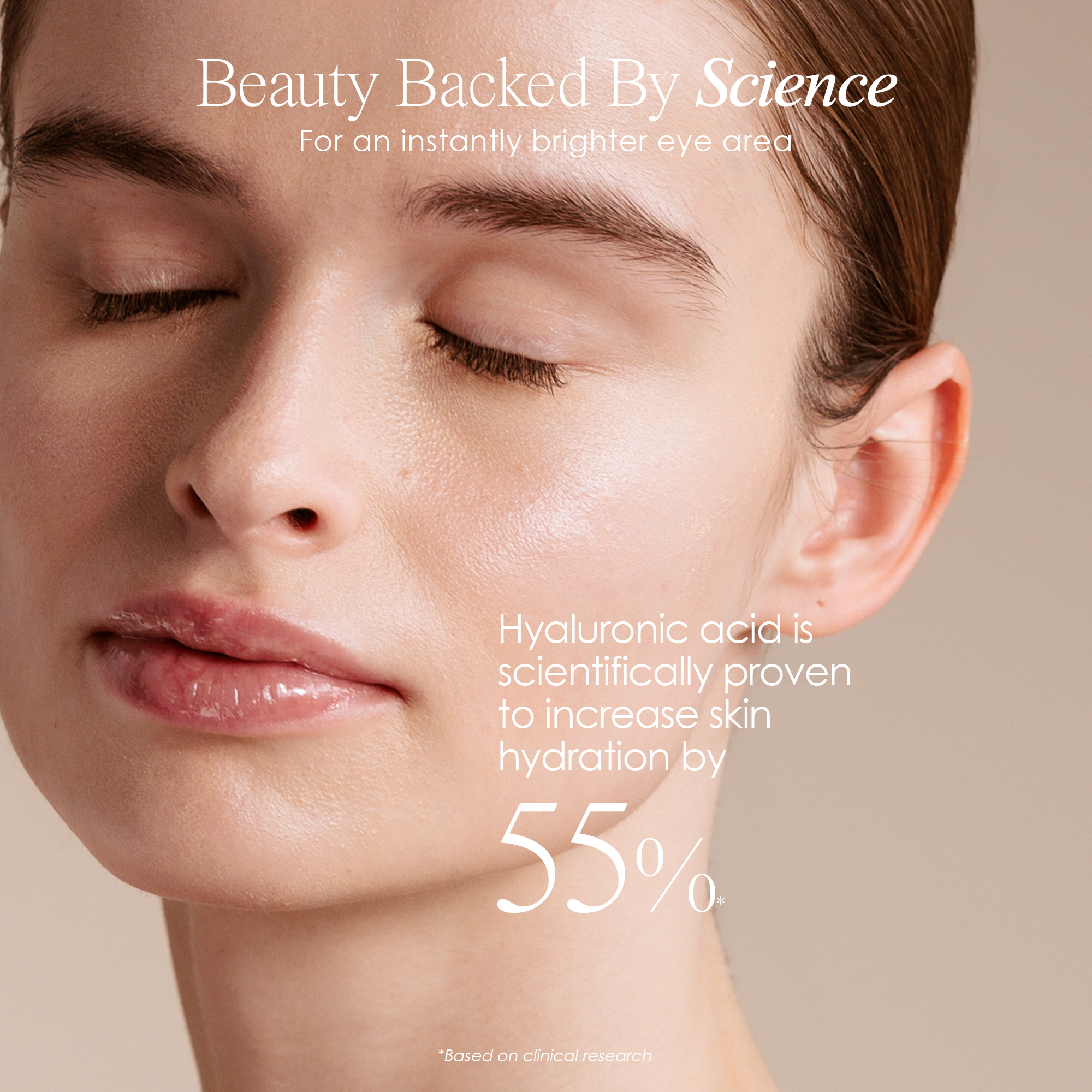 Beauty backed by science for an instantly brighter eye area