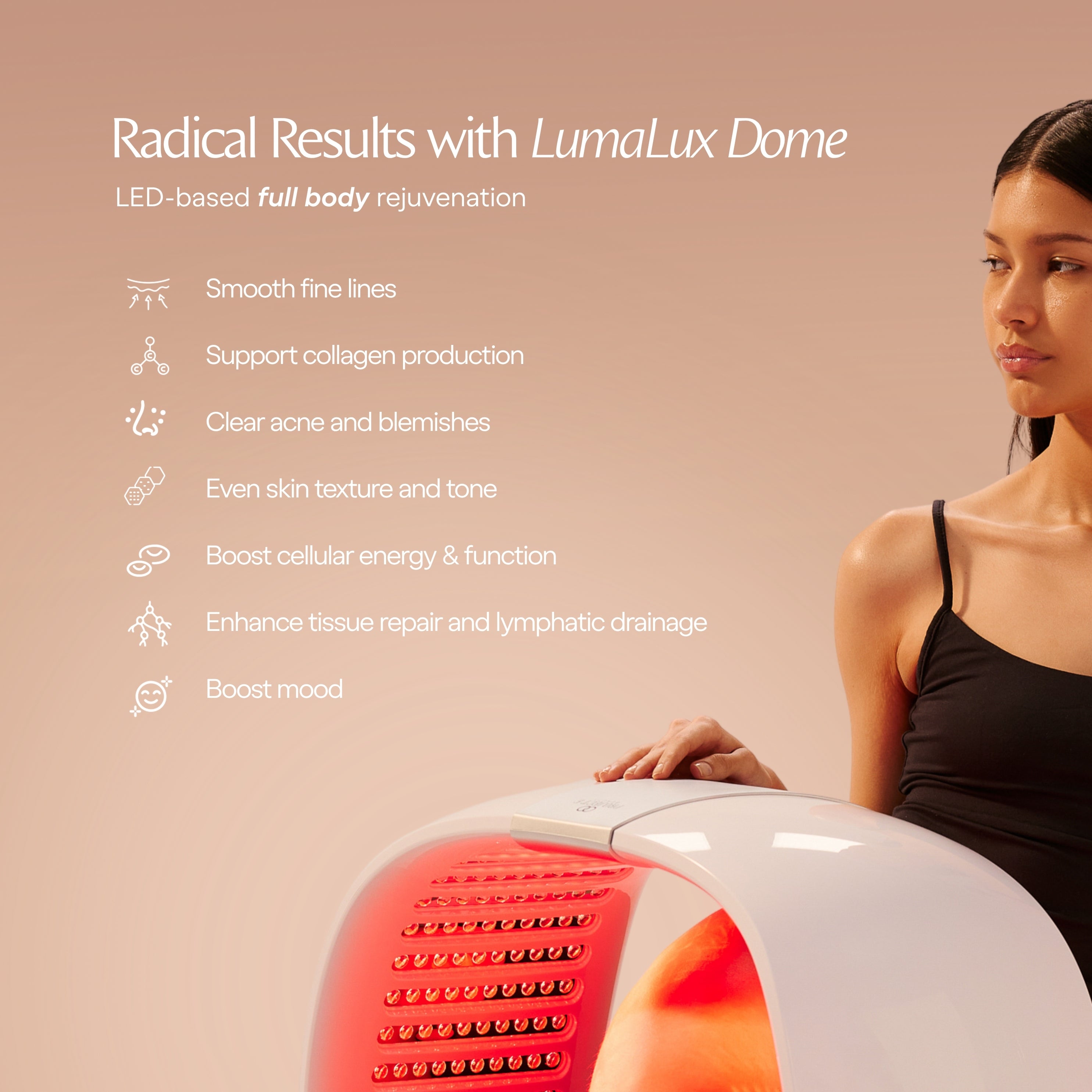 LumaLux Dome | Face & Body LED Red Light Therapy Device - Project E Beauty